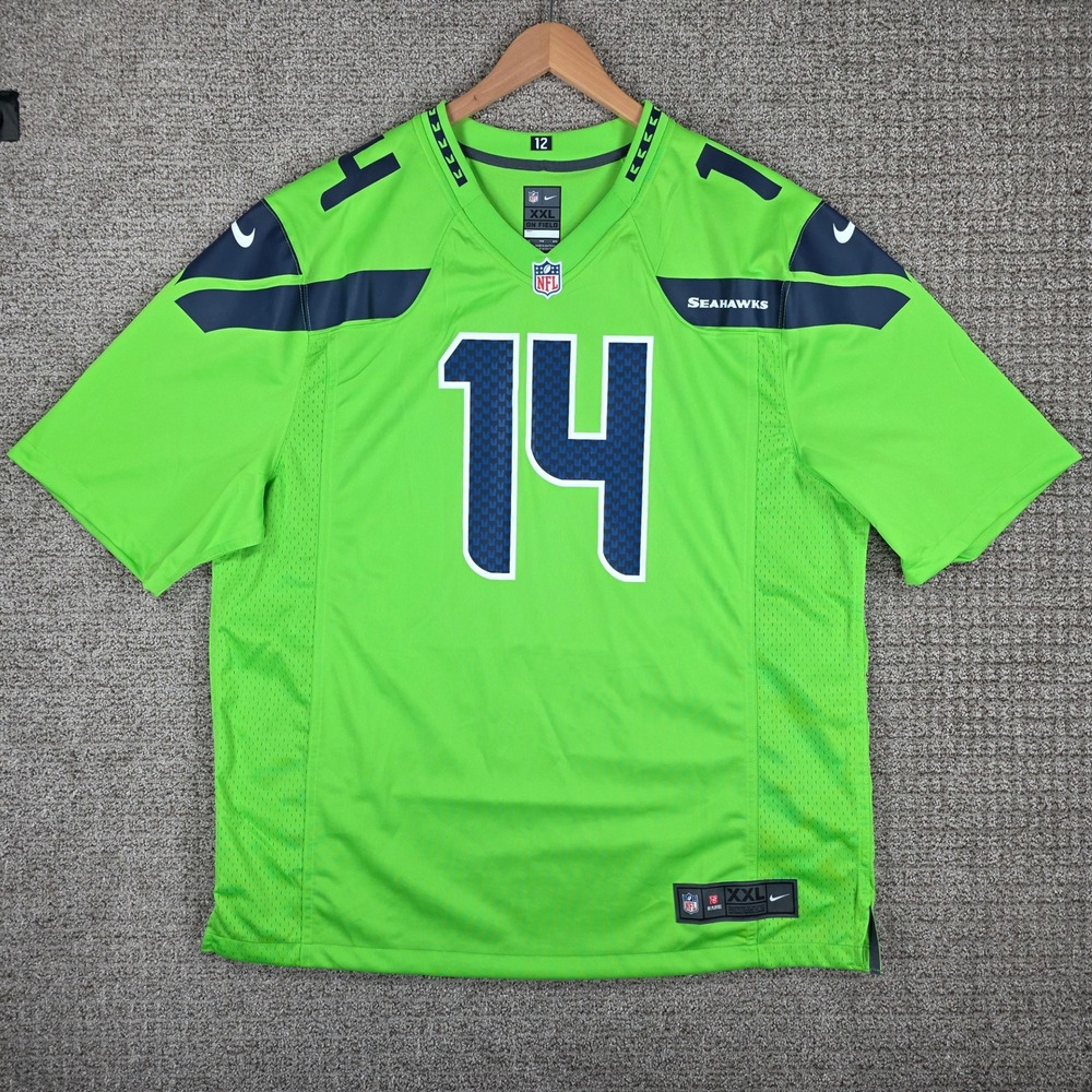 Nike NFL Seattle Seahawks DK Metcalf 14 Action Green Jersey Mens XXL On Field